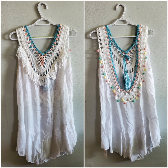 💗IN STOCK 💗 Backless, V neck Beach Cover Up - Picture 5 of 5